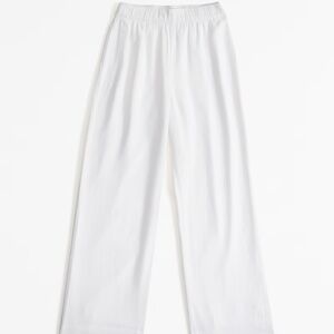 Abercrombie and Fitch pull on linen blend pant